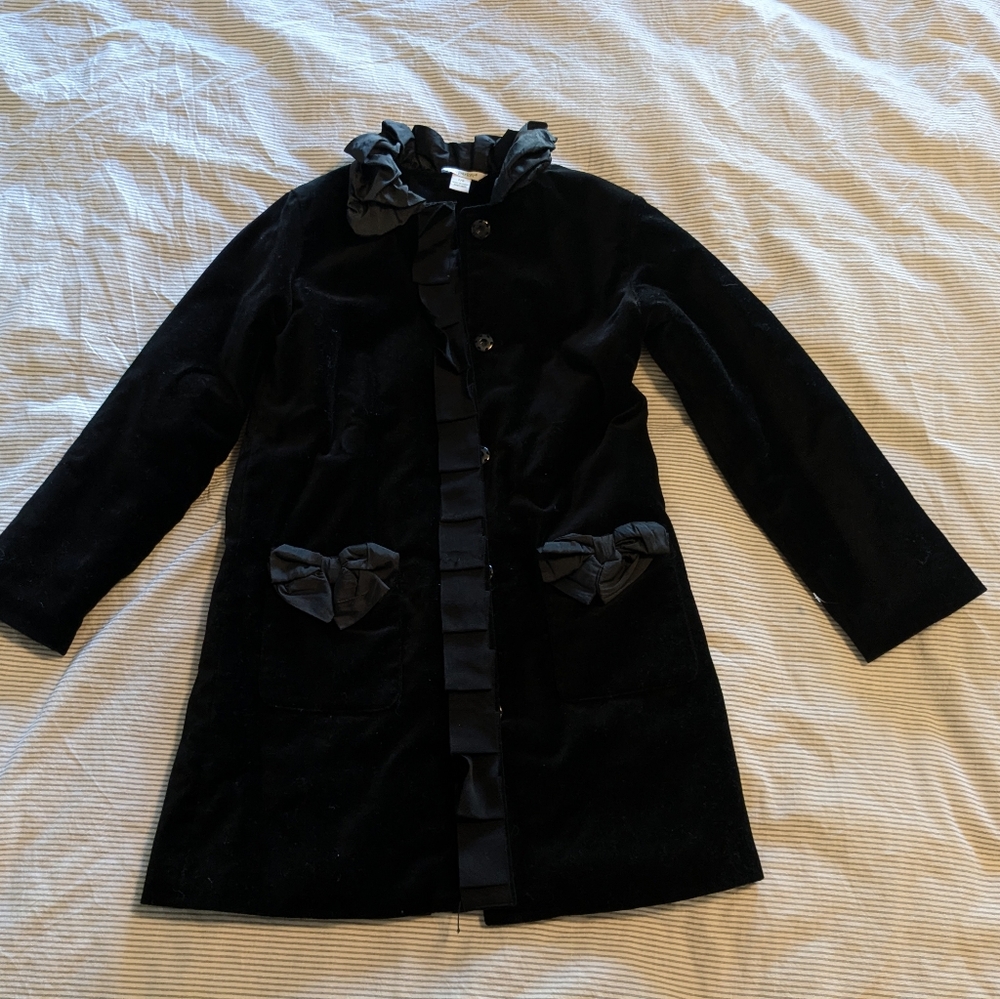 Velvet Dress Coat - Picture 2 of 10